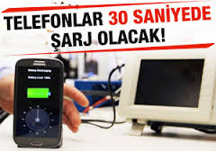 TELEFONLAR KISA SÜREDE ŞARJ OLCAK