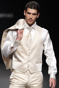 MADRID, May 7, 2010 - JAVIER ARNAIZ Groom Collection Spring 2011 unveiled at Cibeles Madrid Novias.